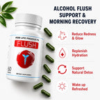 Flush Asian Glow Relief Alcohol Support Red Face Supplements Clinically formulated Fast Absorption