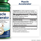 Purity Products Muscle Accelerator 650 mg Patented & Clinically Tested Muscle Accelerator Blend of Ayurvedic Herbal Extracts Promotes Strength, Endurance + Muscle Growth - 60 Veg Caps (3)
