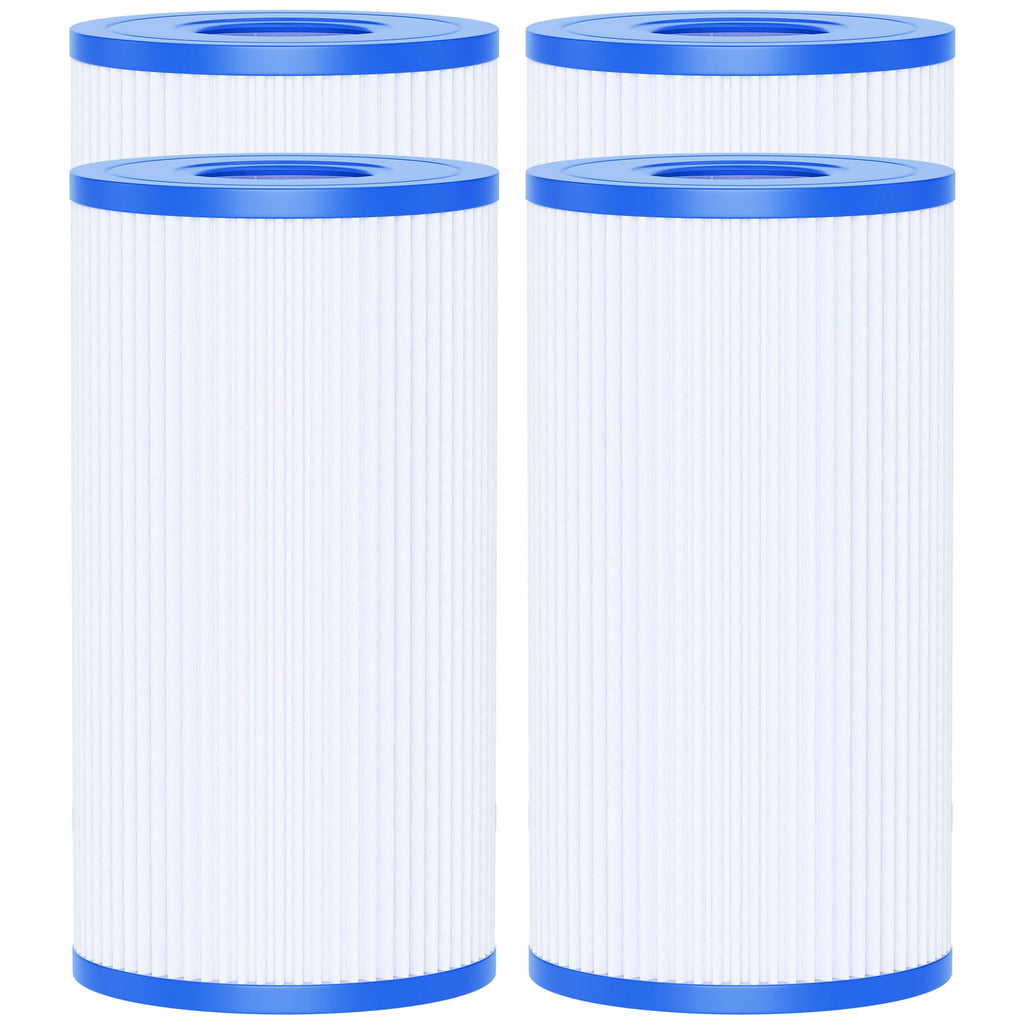 AQUALTRA Pool Filters Type A or C Compatible with 29000E/59900E, Easy Set Pool Filters, 8" x 4 1/4" Above Ground Pool Filters 4 Pack