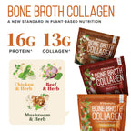 Vitauthority Bone Broth Collagen Delicious Chicken Noodle Flavored - Packed with 16g of Protein & Types I, II, III - Nourishes Skin, Hair, Nails, Joints, & Gut - Beef BoneBroth