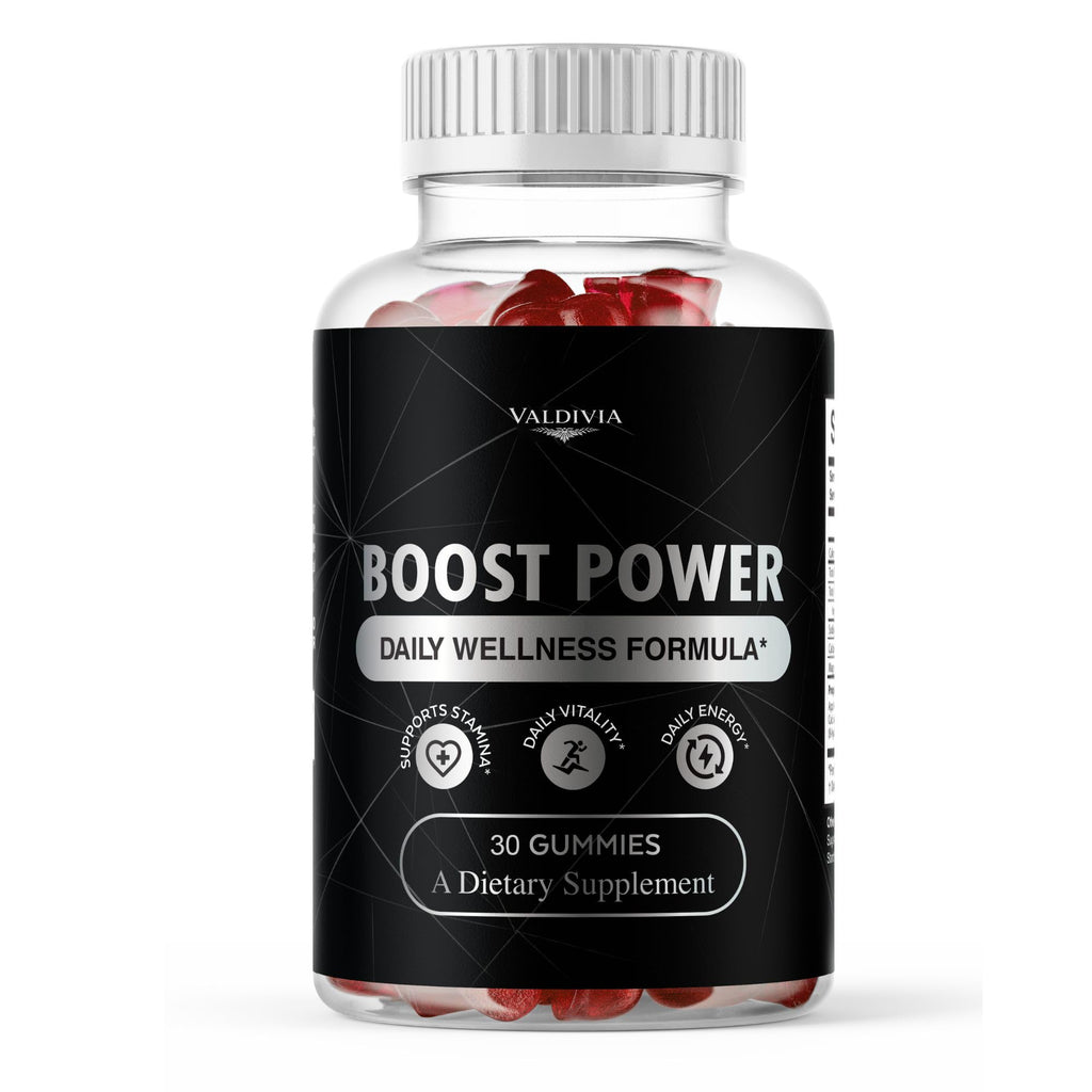 Boost Power Gummies - Official BoostPower Gummys Advanced Premium Formula Maximum Strength, All Natural Daily JellyLean Vitamins Support for Overall Health & Wellness, 30 Gummies for 1 Month