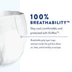 Prevail AIR Overnight Incontinence Briefs - Unisex Adult Incontinence Briefs with Tabs - Disposable Adult Diaper for Men& Women - Overnight Absorbency - Size 3, 60 Count (4 Packs of 15)