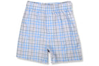 Banana Republic Mens 100% Organic Cotton Elastic Waistband 3 Pack Boxers Mixed, (Medium, Blue Double Plaid)