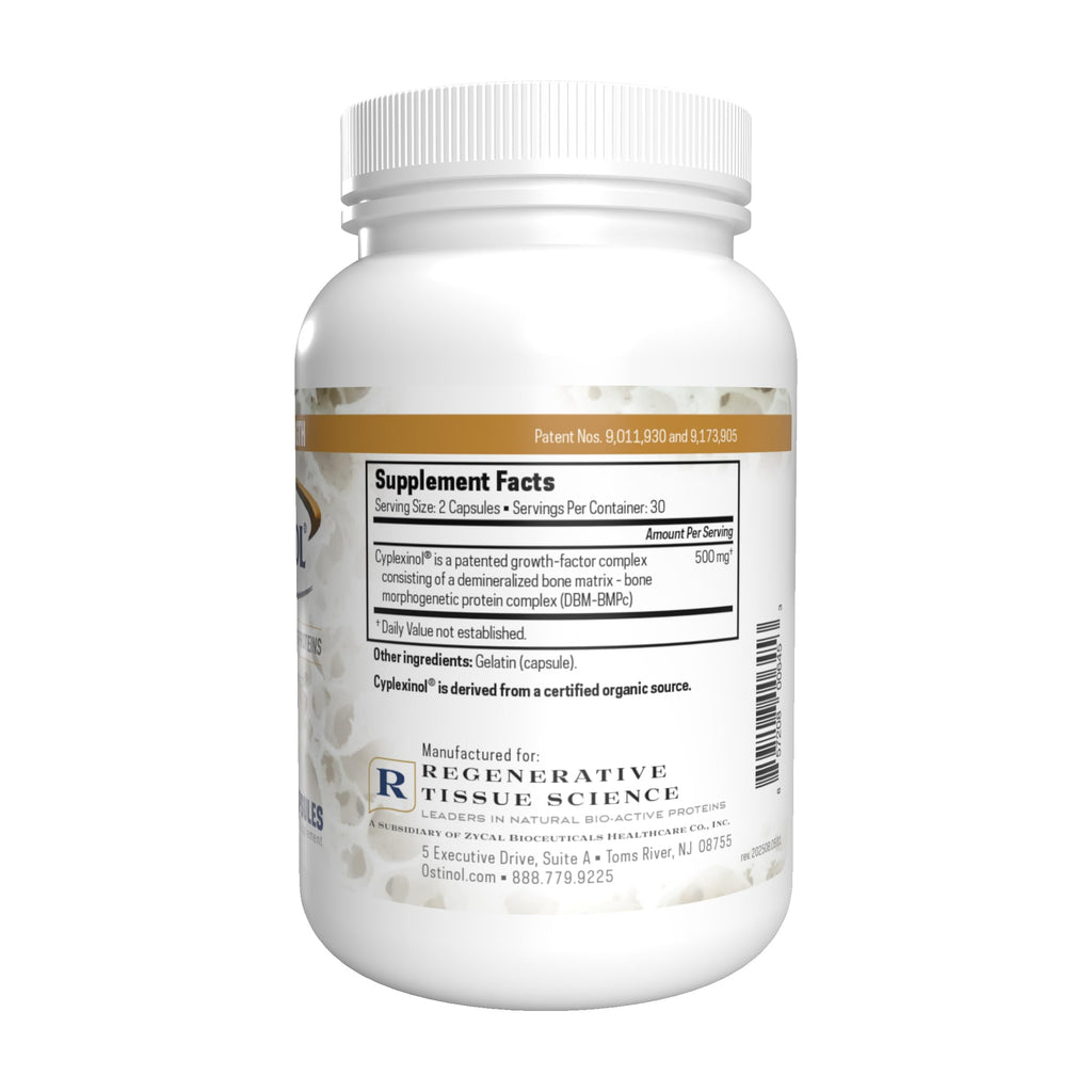 ZYCAL Ostinol Maximum Strength 500 mg - Bone & Joint Supplement for Intense Bone Loss and Joint Dysfunction - 60 Capsules