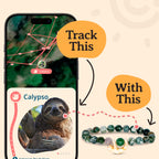Fahlo Sloth Tracking Bracelet, Mountain Stone, One Size