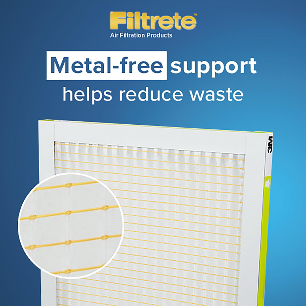 Filtrete 20x23x1 AC Furnace Air Filter, MPR 700, MERV 8, Tough on Pollen, Easy on Airflow, 3-Month Pleated 1-Inch Electrostatic Air Cleaning Filter, 2-Pack (Actual Size 19.69 x 22.69 x 0.81 in)