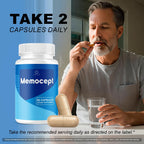 (5 Pack) Memocept - Official Memocept Pills Advanced Formula with All Natural Ingredients, Daily Premium Capsules Brain Memory for Wellness & Overall Health Support, 300 Capsules for 5 Months