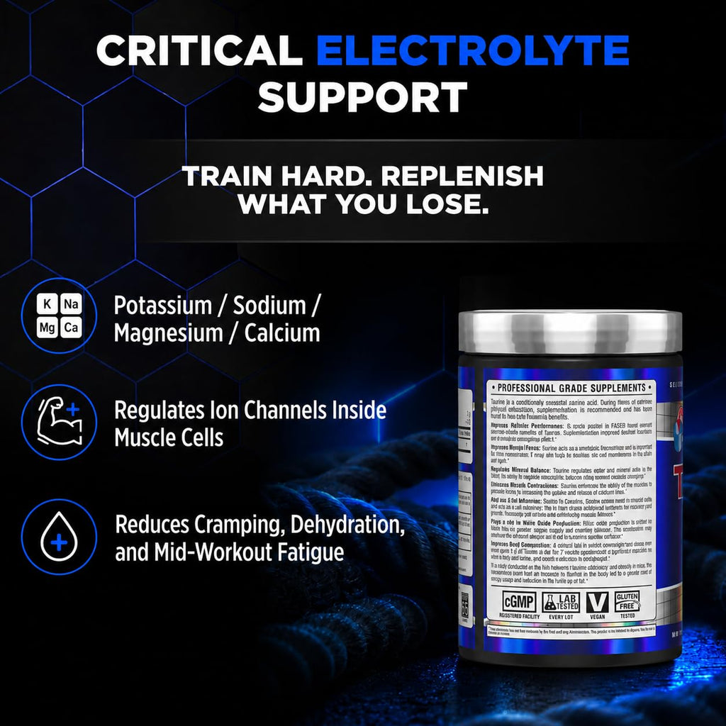 ALLMAX Essentials Taurine - 400 g Powder - Cell Volumizer - Improves Focus & Energy - Vegan - 133 Servings