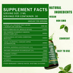 Qizfyzz Soursop Bitters Liquid Drops, Liquid Drops Soursop Bitters 10 in 1 with Sea Moss, Moringa, Turmeric, Black Seed Oil, Oregano, Ashwagandha, Herbal Extracts for Overall Health (1pc)