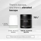 Toniiq Bacopa - Ultra High Potency 45:1 Extract with 75% Bacosides - Highly Concentrated - Third-Party Lab Tested - 90 Capsules