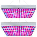 Hytekgro LED Grow Light 225 LEDs Plant Lights Red Blue White Panel Growing Lamps for Indoor Plants Seedling Vegetable and Flower (2 Pack)