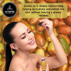 Naturevibe Botanicals Golden Jojoba Oil 32 oz – 100% Pure, Cold-Pressed Moisturizer for Skin & Hair | Antioxidant-Rich, Non-Greasy, Carrier Oil & Daily Hydration