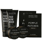 Acne System for Men and Boys, Face Wash, Moisturizer, Pimple Patches, Shield Men's Skin Care Set (4 Months)