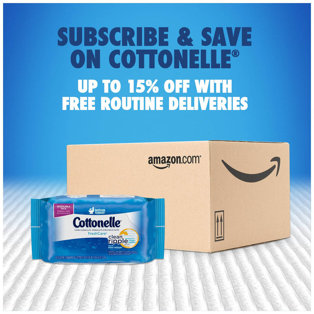 Cottonelle FreshCare Flushable Cleansing Cloths, 336 Count