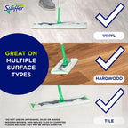 Swiffer Sweep + Mop XL, Broom & Mop Alternative, Floor Cleaner for Dirt, Dust, Hair, All Purpose Cleaning Tool for Home, Bathroom, Kitchen, Set Includes 1 XL Sweeper 8 XL Dry Pads 2 XL Wet Pads Fresh