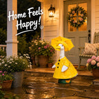 Porch Goose Outfits 23 Inch, Goose Clothes with Waterproof Raincoat & Umbrella | Easy-On Costume for Garden Statue Decor ViresSpire