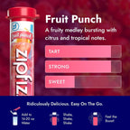 Zipfizz Energy Drink Powder, 20 Pack Electrolyte Mix with B12 - Fruit Punch