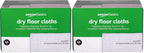 Amazon Basics Dry Floor Cloths | Clean Dust & Dirt | Pet Hair Removal | 64 Count | Pack of 2