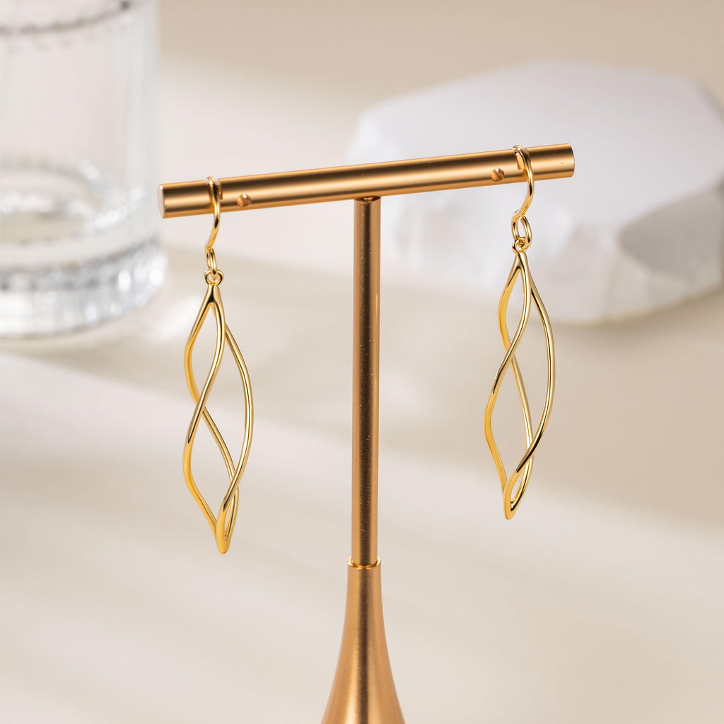 Gold Dangle Earrings 14K Gold Earrings for Women
