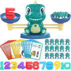 Kaodezhu Dinosaur Math Balance Toys - Montessori Toys for 3 Years Old Kids, Learning and Educational Toys for Boys and Girls - Birthday Gifts for 4 5 6 7 Year Old Boys