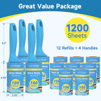Swihauk 1200 Sheets Extra Sticky Lint Rollers for Pet Hair