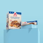 Atkins Caramel Chocolate Nut Roll Snack Bar, Protein Snack , 7g Protein, 2g Sugar, High Fiber Snack, 16 Count