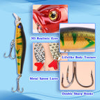 Lihome Fishing Advent Calendar 2026, 24-Day Fishing Lure Set, Gifts for Men