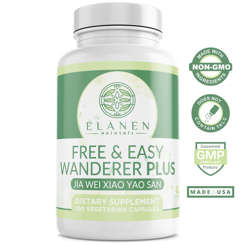 Elanen Naturals Jia Wei Xiao Yao San, Free and Easy Wanderer Plus, 100 Vegetable Capsules