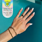 Sun Patch Hypoallergenic Sun-Screen Square Shaped Patches, 100% Silicone UPF-50 UV Protection, Reusable, 1 Pack/8 Squares, Sunkiss (Nude)
