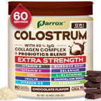 Colostrum Powder 40% IgG with Collagen, Probiotics, Chocolate, 60 Servings