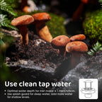 Mxmoonant 350ml/H Ultrasonic Mist Maker Fogger Metal Atomizer, Splash Guard