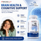 Bricker Labs Magtein & Lion's Mane Magnesium L-Threonate Supplement