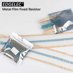 EDGELEC 100pcs 750 ohm Resistor 1/4w (0.25 Watt) ±1% Tolerance Metal Film Fixed Resistor, Multiple Values of Resistance Optional