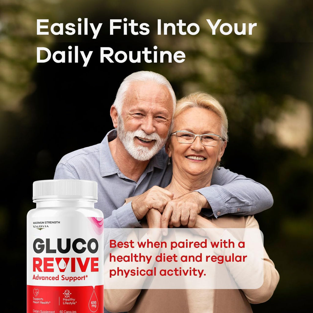 (3 Pack) Gluco Revive Capsules - Official GlucoRevive Advanced Formula Support Pills - Maximum Strength, Natural GlucoRevive Vitamins for Overall Health & Wellness Reviews, 180 Capsules for 3 Months