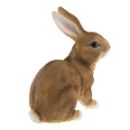 CLEVER GARDEN Brown Rabbit Garden Statue Outdoor Décor, Resin Figurine Decoration for Lawn, Yard, Patio, Porch, and More