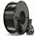 Miailuy Silk Filament PLA 1.75mm Silk 3D Printer Filament, Silk 1kg Spool (2.2lbs), Dimensional Accuracy +/- 0.02 mm, Fit Most FDM Printer (SilkBlack)