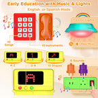 Montessori Busy Board for 1 Year Old Boy Toy, Birthday Gifts for 12-18 Month Old Boy Girl, Learning Toys for Toddlers 1-3, Toddler Gift for One Year Old Toy