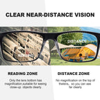 Missfive 2-Pack Light Bifocal Reading Glasses for Men, Blue Light Blocking For Near/Far Range Dual-use Spring Hinge, Anti UV/Eye Strain Comfort Quality Computer Readers, 1.5x