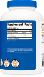 Nutricost Vitamin C with Rose HIPS 1025mg, 240 Capsules (2 Bottles) - Premium Non-GMO, Gluten Free Vitamin C Supplement