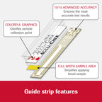 Accu-Chek Guide Glucose Test Strips for Diabetic Blood Sugar Testing (Pack of 100)