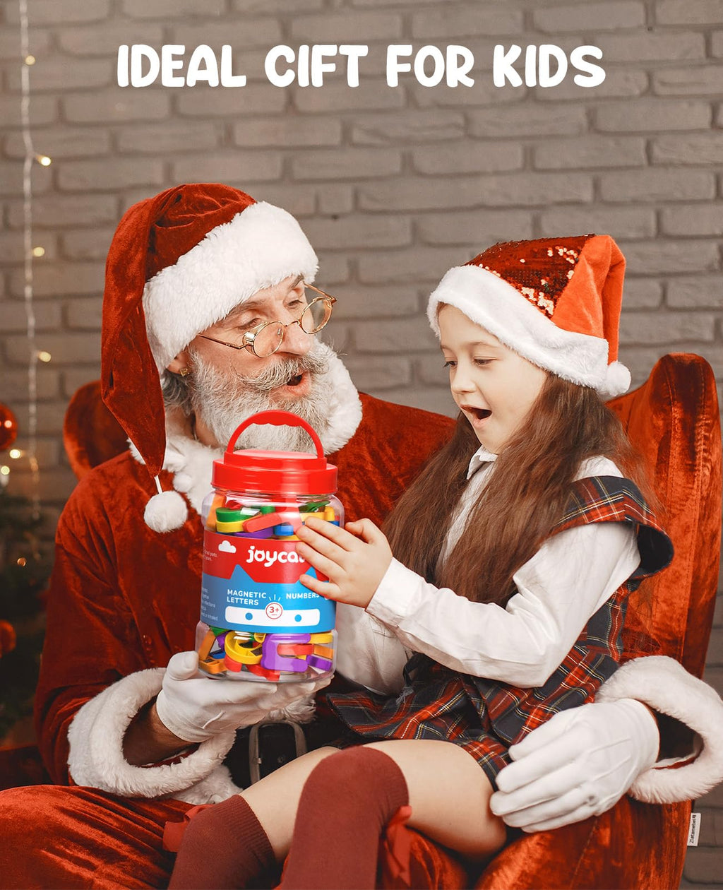 JoyCat 104 Pieces Magnetic Letters Numbers Alphabet Fridge Magnets ABC 123 Preschool Educational Learning Plastic Colorful Toy Set Uppercase Lowercase Math Symbols for Toddlers Kids