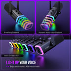 FIFINE AmpliGame AM8T XLR/USB Gaming Microphone Set, Dynamic PC Mic