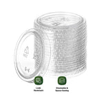 CIAO! Ultra Clear PET Portion Cup Lids, 62mm, Fits CIAO! 1.5 & 2 oz Portion Cups, Case of 2,500