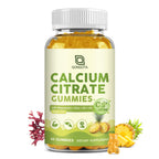 Calcium Citrate 1200mg with Vitamin D3, Calcium Gummies for Women, Calcium Supplements for Bone, Muscle, Immune Support, Sugar Free, Pineapple Flavor - 60 Gummies