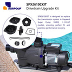 SPX2610CKIT Drivetrain Upgrade Kit Replacement for Hayward Super Pump 1600X, 1-1/2-HP – Restore Performance with Durable, Easy-to-Install Parts