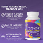 Immune Health Basics Children's Chewable Tablets, Wellmune Clinically Proven Highly Purified Beta Glucan Immunity Supplements for Children, Kids-Approved!