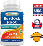 Best Naturals Burdock Root 425 mg 180 Capsules (180 Count (Pack of 3))