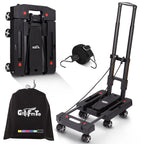 GtIiFmTe Foldable Hand Truck, Lightweight Luggage Cart for Airport Car Seat
