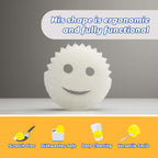 Scrub Daddy Sponge - Dye Free - Scratch-Free Scrubber for Dishes and Home, Odor Resistant, Soft in Warm Water, Firm in Cold, Deep Cleaning, Dishwasher Safe, Multi-use, 1ct (2 Pack)