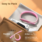 Glocusent Reading Light,Pink Neck Light,80-hr Rechargeable Book Light